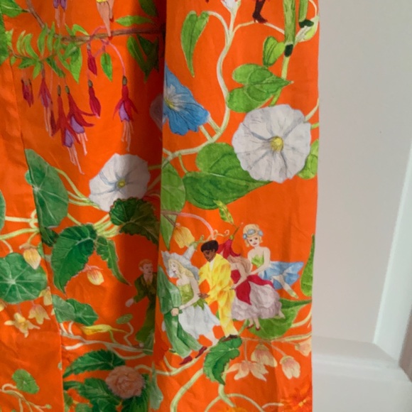 Rachel Antonoff Orange Floral Halter Dress - Picture 6 of 8